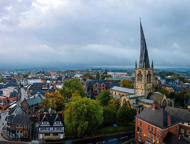 Crooked Spire Chesterfield